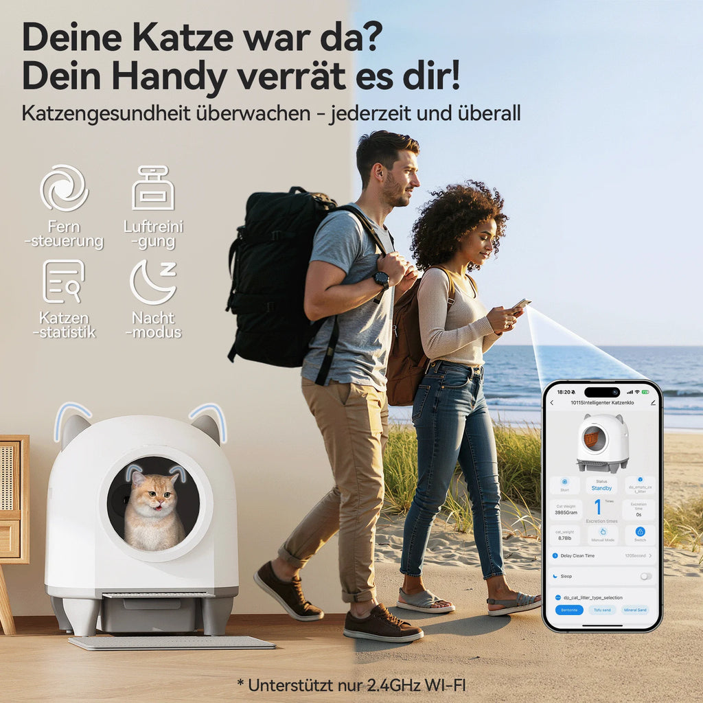 KatzLux Pro – Benachrichtigungen per App