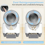KatzLux Pro – zwei Reinigungsoptionen